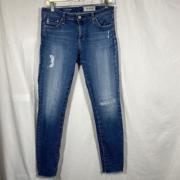 AG Adriano Goldschmied Denim - AG Adriano Goldschmied The Legging Ankle Super Skinny Jeans Women's 28R Blue